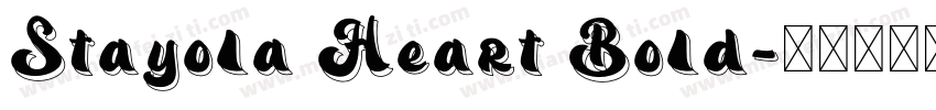 Stayola Heart Bold字体转换